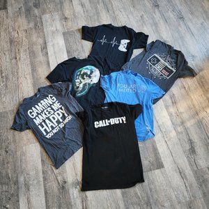Men's Size M Gaming Graphic Tees // Gaming Shirts // Gaming Tees // Shirt Bundle